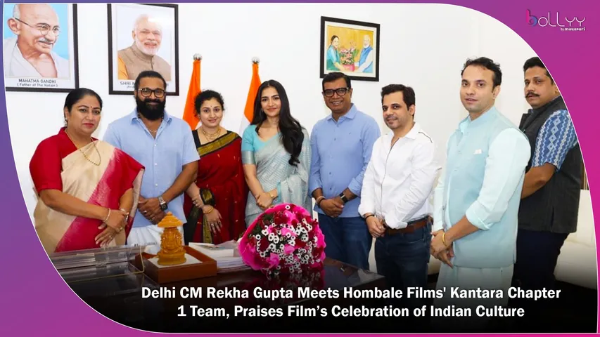 Delhi CM Rekha Gupta Meets Hombale Films' Kantara Chapter 1 Team