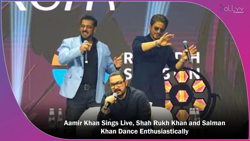 Aamir Khan Sings Live, Shah Rukh Khan and Salman Khan Dance Enthusiastically