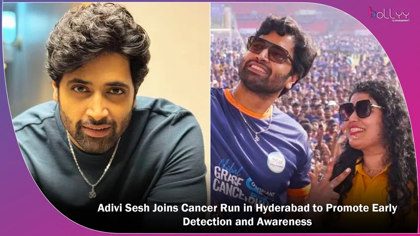 Adivi Sesh Joins Cancer Run in Hyderabad