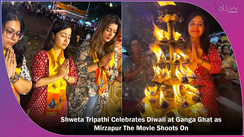 Shweta Tripathi Celebrates Diwali at Ganga Ghat