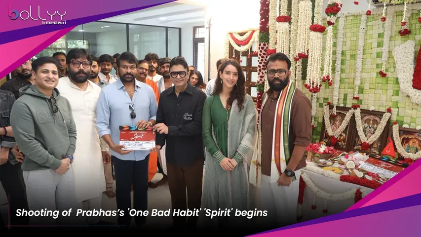 Shooting of  Prabhas’s 'One Bad Habit' 'Spirit' begins