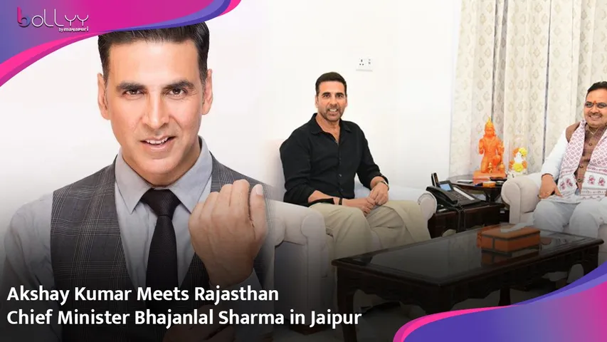 Akshay Kumar Meets Rajasthan Chief Minister Bhajanlal Sharma in Jaipur