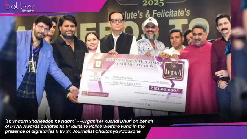 Organiser Kushal Dhuri on behalf of IFTAA Award