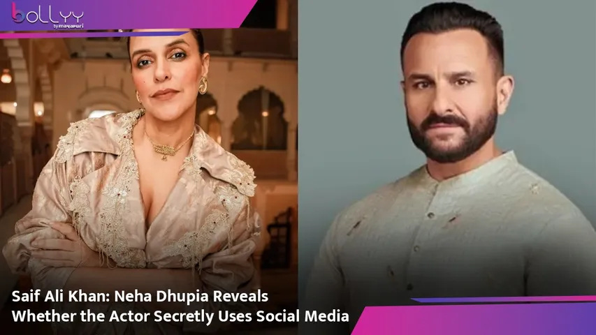 Saif Ali Khan Neha Dhupia Reveals Whether the Actor Secretly Uses Social Media