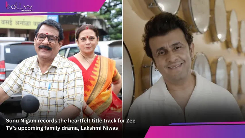Sonu Nigam records the heartfelt title track for Zee TV’s upcoming family drama, Lakshmi Niwas