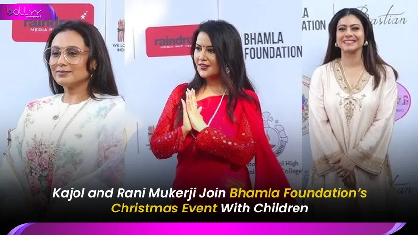 Kajol and Rani Mukerji Join Bhamla Foundation’s Christmas Event With Children