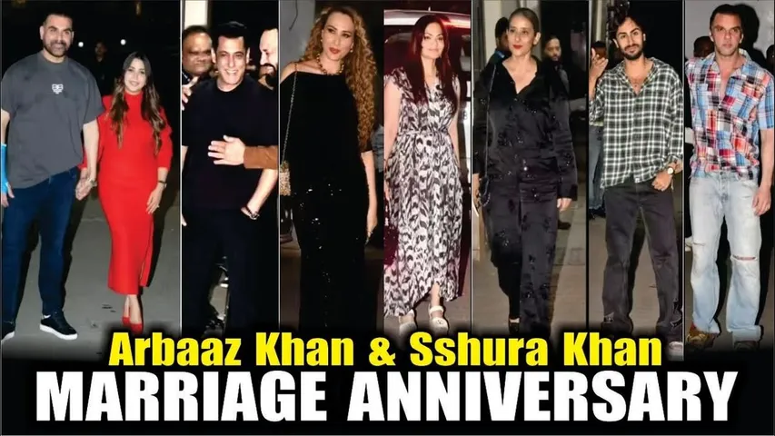 Arbaaz–Sshura Khan Celebrate Wedding Anniversary