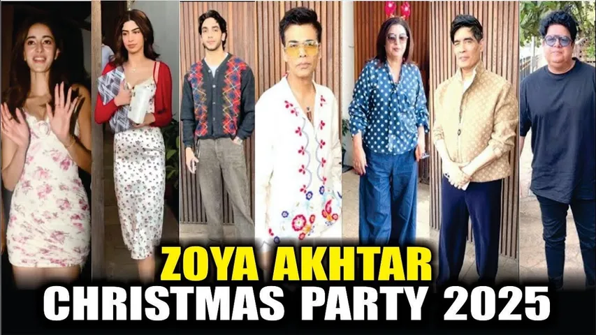 Glamour and Festive Cheer at Zoya Akhtar’s Christmas Party as Ananya