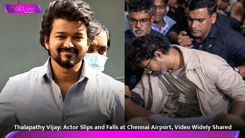 Thalapathy Vijay: Actor Slips and Falls at Chennai Airport, Video Widely Shared
