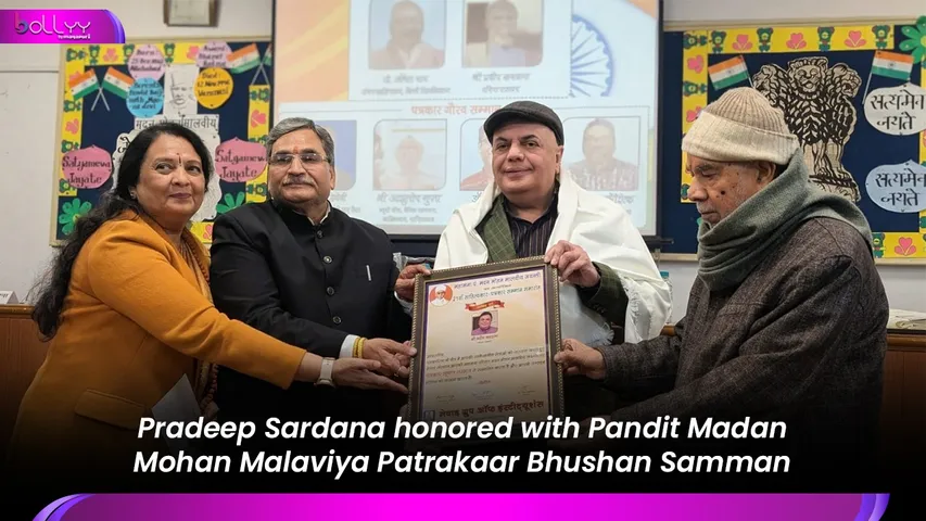 Pradeep Sardana honored with Pandit Madan Mohan Malaviya Patrakaar Bhushan Samman