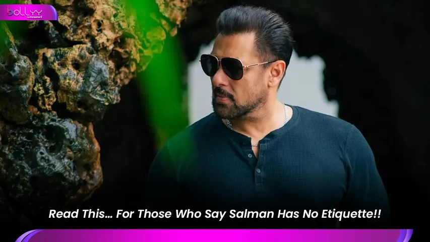 Salman Has No Etiquette