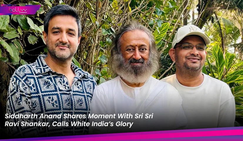 Siddharth Anand Shares Moment With Sri Sri Ravi Shankar