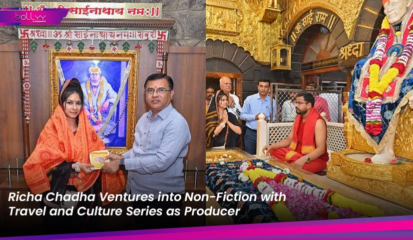 Actress Tanishaa Mukerji visited the famous Sai Baba temple in Shirdi