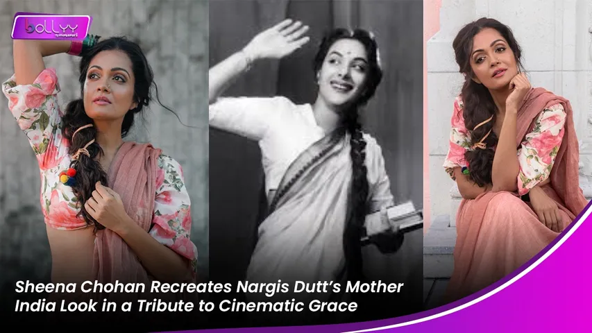 Sheena Chohan Recreates Nargis Dutt’s Mother India Look in a Tribute to Cinematic Grace