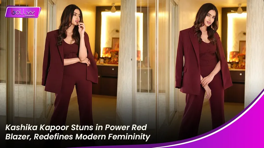 Kashika Kapoor Stuns in Power Red Blazer, Redefines Modern Femininity