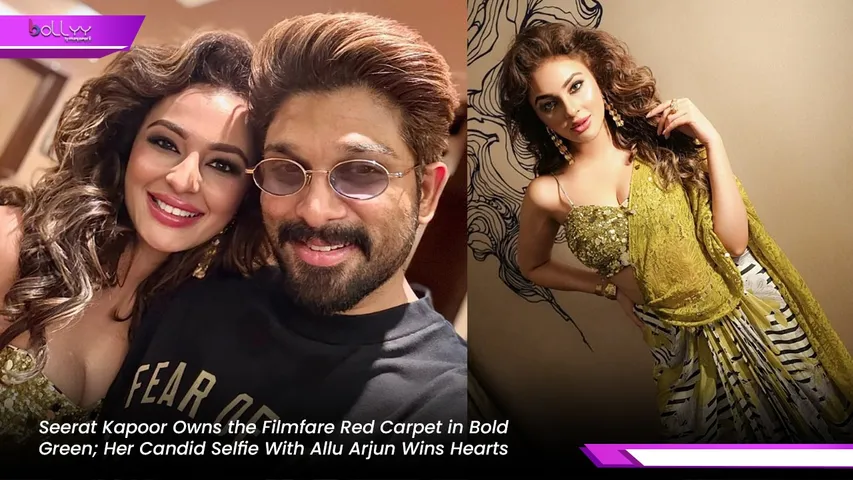 Seerat Kapoor Owns the Filmfare Red Carpet in Bold Green