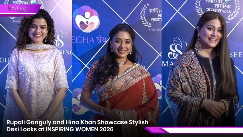 Rupali Ganguly and Hina Khan Showcase Stylish Desi Looks at INSPIRING WOMEN 2026