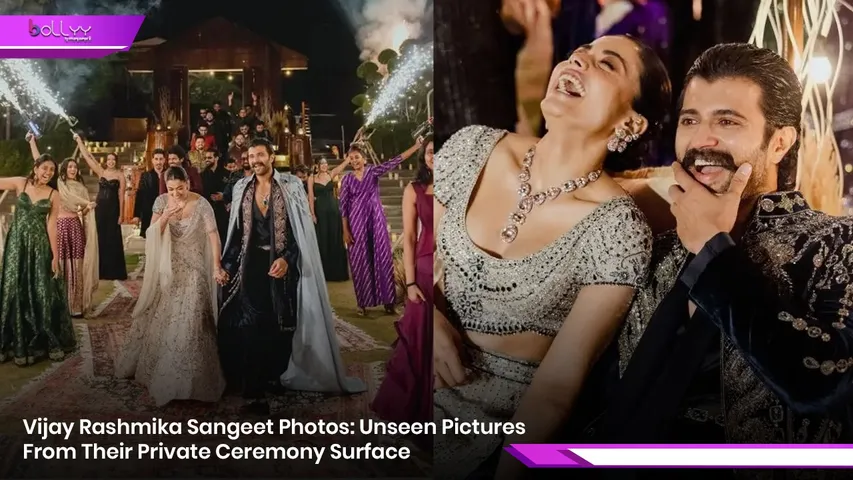 Vijay Rashmika Sangeet Photos