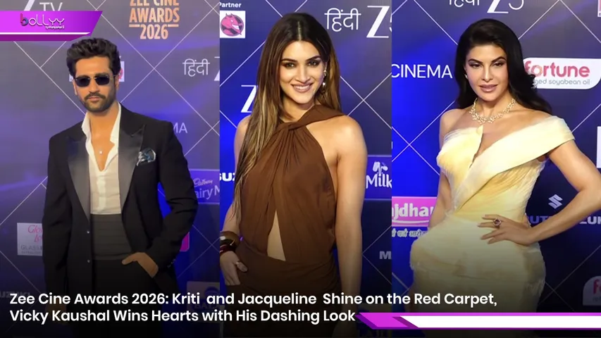 Zee Cine Awards 2026: Kriti  and Jacqueline  Shine on the Red Carpet, Vicky Kaushal Wins Hearts with His Dashing Look