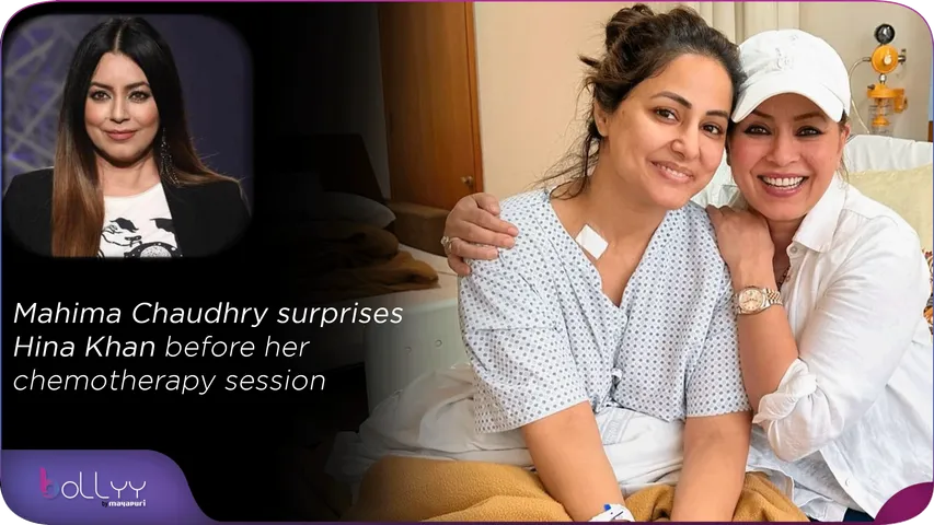 Mahima Chaudhry surprises Hina Khan before her chemotherapy session