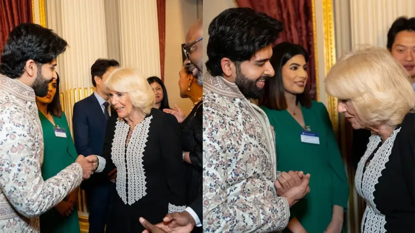 Darasing Khurana met Queen Camilla in London
