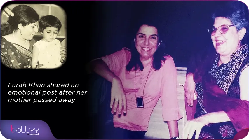 Farah Khan shared an emotional post after her mother passed away