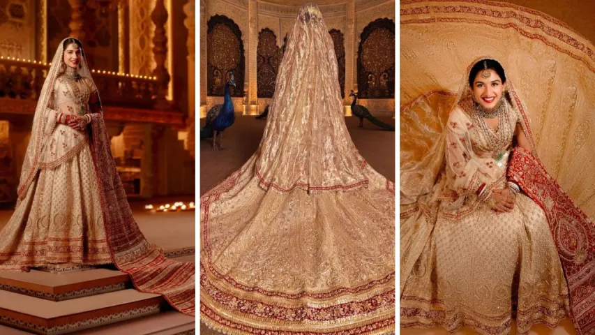 Radiant Bride Radhika Shines in Anant Ambani's Wedding Photos!