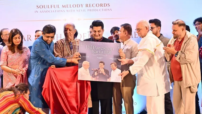  Gulzar-saab and Pt. Bhavdeep Jaipurwale launch their masterpiece album Dil Pareshan Karta Hai”