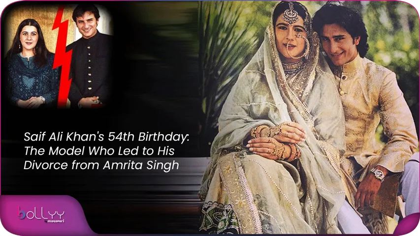 Saif Ali Khan's 54th Birthday The Model Who Led to His Divorce from Amrita Singh