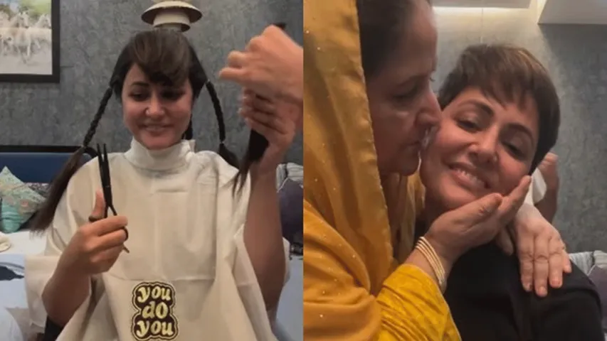 Hina Khan's Emotional Haircut During Breast Cancer Treatment