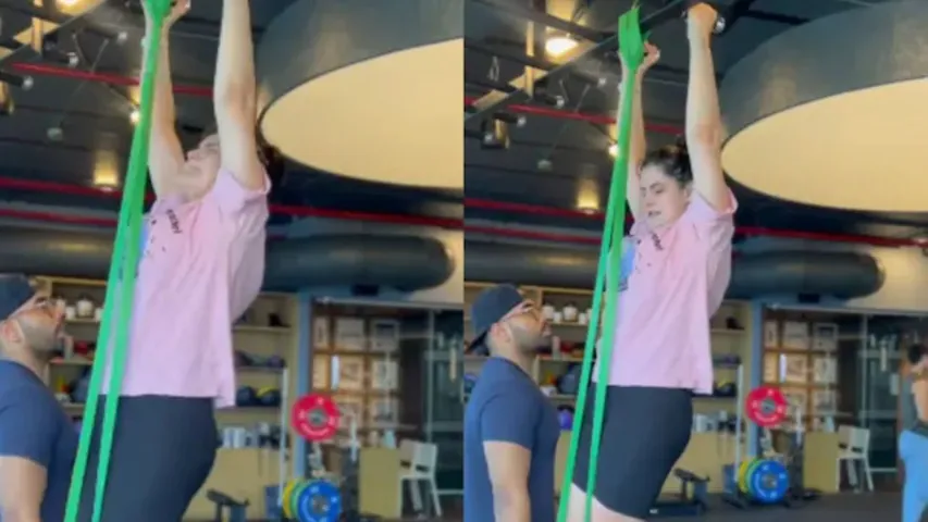 Zareen Khan's Latest Pull-Up Workout Will Have You Heading to the Gym ASAP