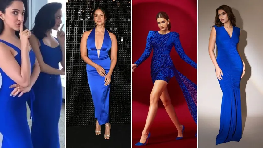 How Bollywood Stars Rocked the Blue Dress Trend