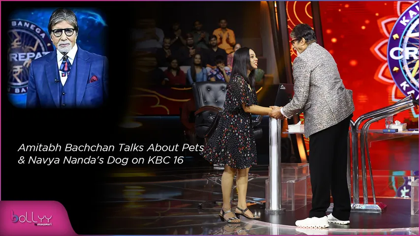 Amitabh Bachchan Talks About Pets & Navya Nanda's Dog on KBC 16