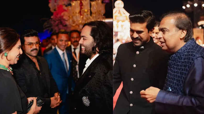 Mega Power Couple Ram Charan and Upasana Kamineni Konidela Shares Joyful Moments from Anant Ambani's Wedding - Thanks Nita and Mukesh Ambani for their hospitality.jpg