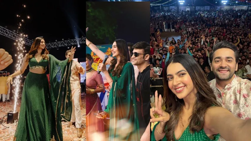 Kashika Kapoor Dazzles 10,000 Fans at Navratri for Aayushmati