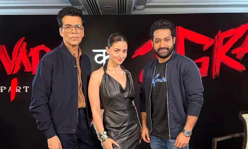 NTR Jr., Alia Bhatt, Karan Johar Unite for 'Devara Ka Jigra' Panel