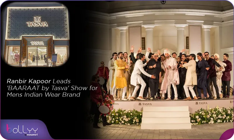 Ranbir Kapoor Leads 'BAARAAT by Tasva' Show for Mens Indian Wear Brand (2)