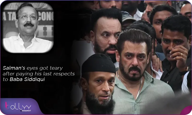 Salman's eyes got teary after paying his last respects to Baba Siddiqui