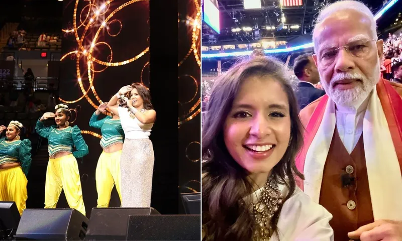 Aishwarya Majmudar Dazzles at US Event with PM Narendra Modi