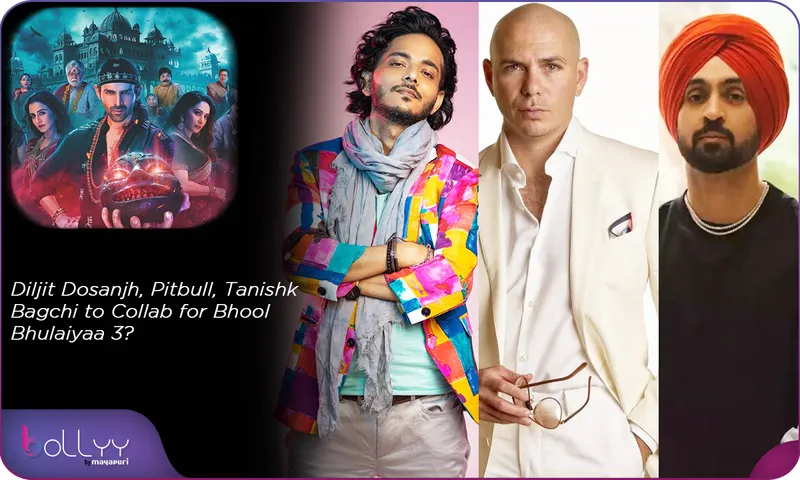 Diljit Dosanjh, Pitbull, Tanishk Bagchi to Collab for Bhool Bhulaiyaa 3