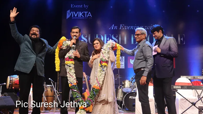 Sudesh Bhosle Performs with Melodious Orchestra at Nehru Centre Mumbai