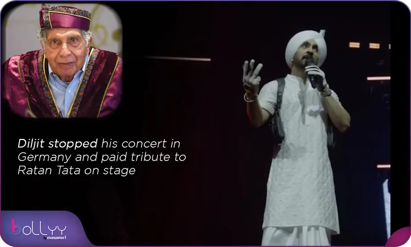 Diljit stopped his concert in Germany and paid tribute to Ratan Tata on stage