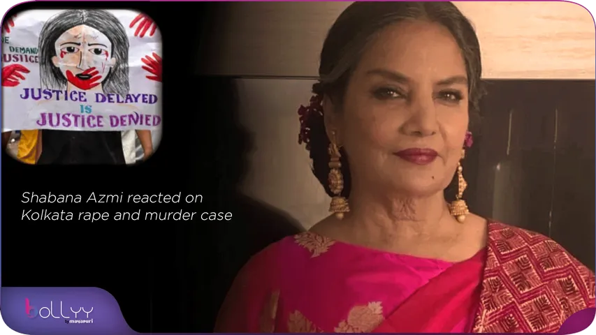Shabana Azmi reacted on Kolkata rape and murder case