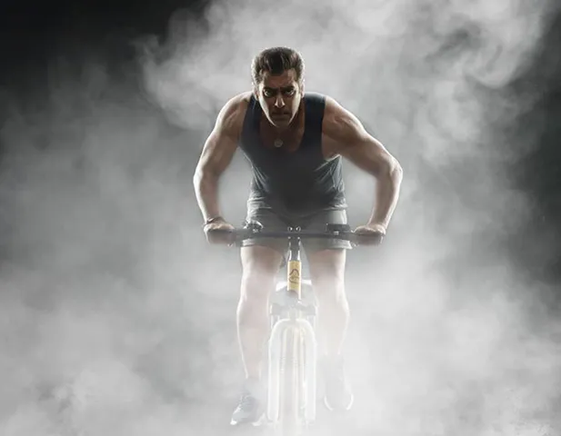 Salman Khan cycles by 'Mannat' and calls out his buddy Shah Rukh Khan