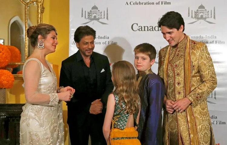 SHAH RUKH KHAN AND AAMIR KHAN MEET CANADIAN PM JUSTIN TRUDEAU