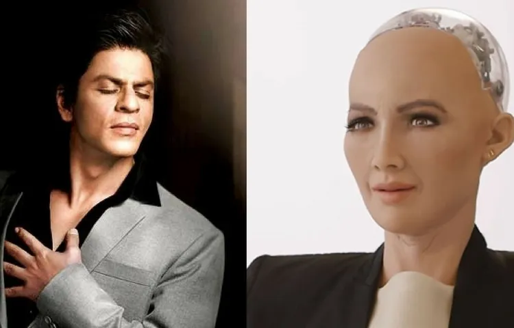 SHAH RUKH KHAN DECLARES HIS LOVE FOR ROBOT SOPHIA