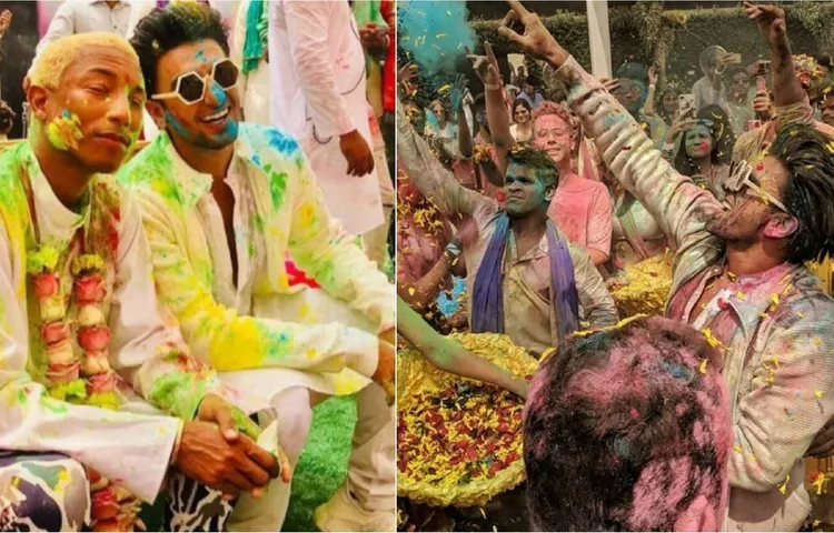 Ranveer Singh's Holi Party For American Singer Pharell Williams