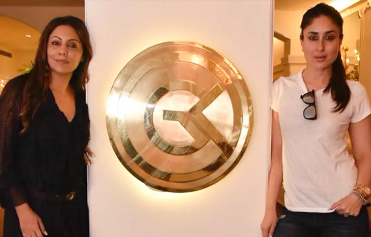 KAREENA KAPOOR KHAN VISITS GAURI KHAN AT HER STORE GAURI KHAN DESIGNS