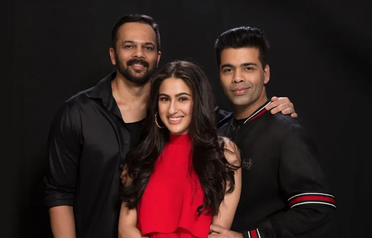 ROHIT SHETTY AND KARAN JOHAR SIGN SARA ALI KHAN OPPOSITE RANVEER SINGH FOR SIMMBA