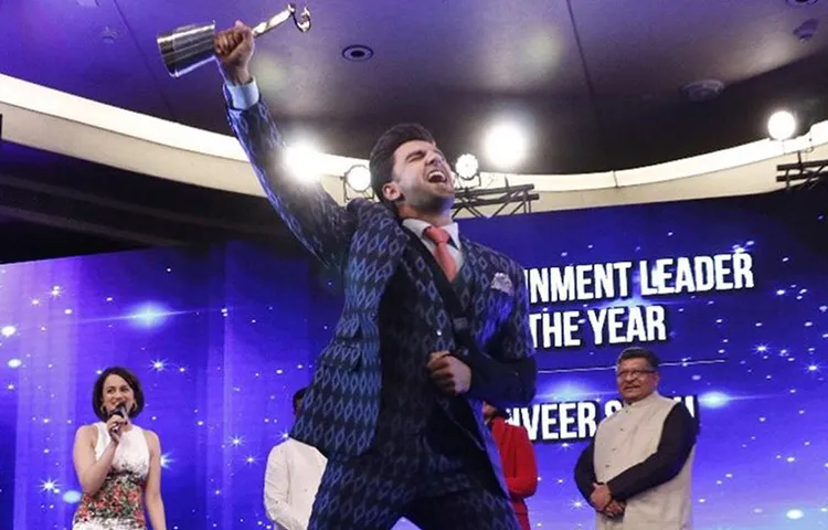 RANVEER SINGH BAGS THE ‘ENTERTAINMENT LEADER OF THE YEAR’ AWARD